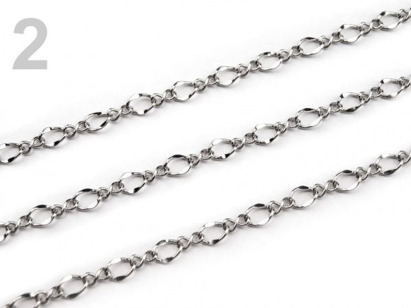 Řetízek mosazný 4x5 mm