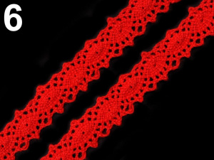 Krajka / vsadka paličkovaná šíře 12 mm