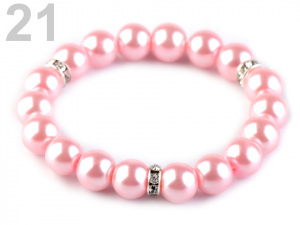 Pružný perlový náramek