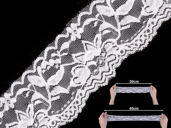 Elastická krajka šíře 55 mm 2. jakost