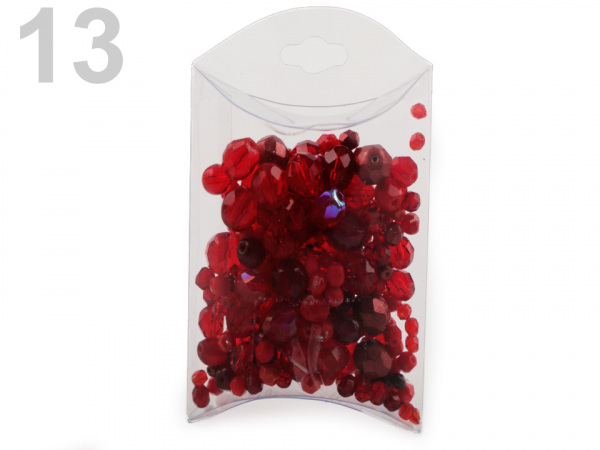 Skleněné korálky ramš ohňovky 2. jakost