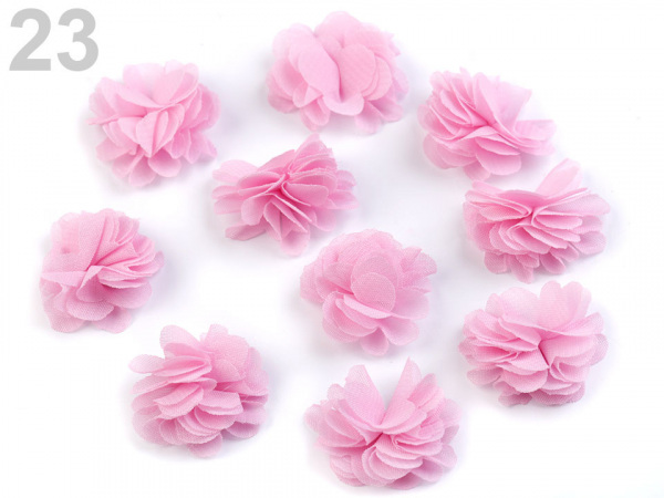 Květina Ø30mm k přišití nebo přilepení