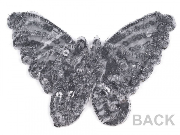 Nažehlovačka motýl s flitry