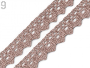 Bavlněná krajka paličkovaná šíře 15 mm