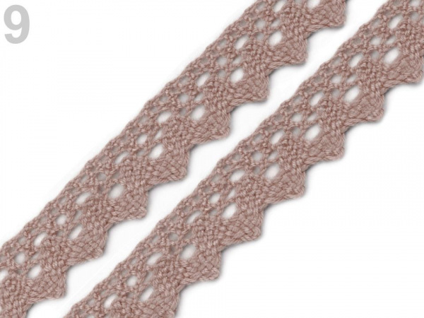 Bavlněná krajka paličkovaná šíře 15 mm