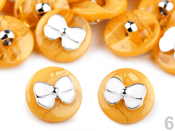 Knoflík s mašlí / s motýlkem velikost 28"