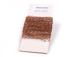 Řetízek mosazný 3x6 mm