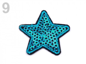 Nažehlovačka hvězda s flitry