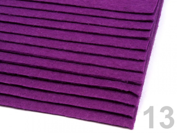 Látková dekorativní plsť / filc 20x30 cm