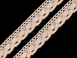 Bavlněná krajka paličkovaná šíře 35 mm