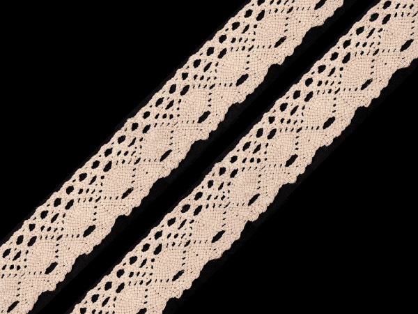 Bavlněná krajka paličkovaná šíře 35 mm