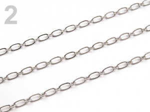 Řetízek mosazný 3x6 mm