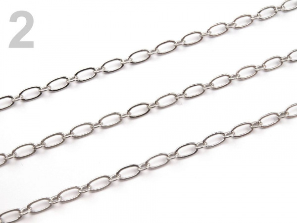 Řetízek mosazný 3x6 mm