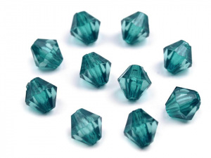 Plastové korálky cínovky / sluníčko 6x6 mm