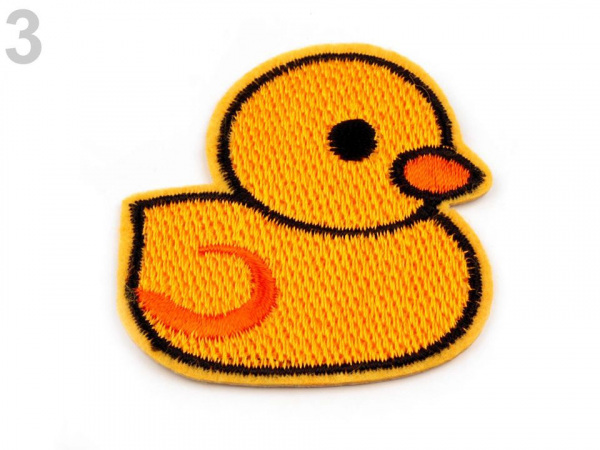 Nažehlovačka vyšívaná kačenka, sluníčko, muchomůrka