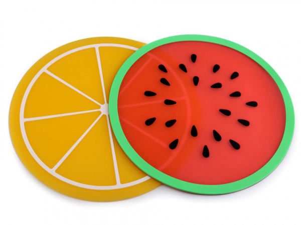 Silikonová podložka / prostírání citrón, meloun Ø24,5 cm