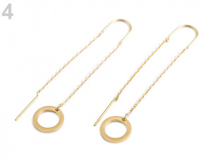 Provlékací náušnice z nerezové oceli