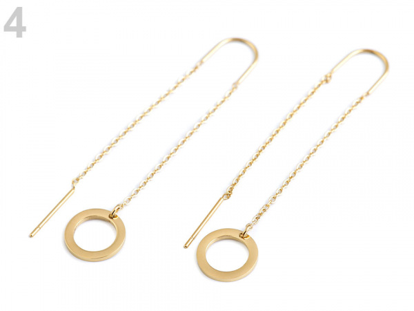 Provlékací náušnice z nerezové oceli