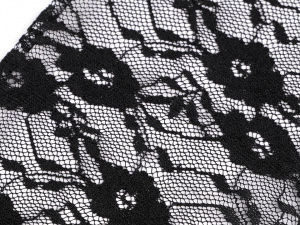 Dlouhé společenské rukavice krajkové bez prstů