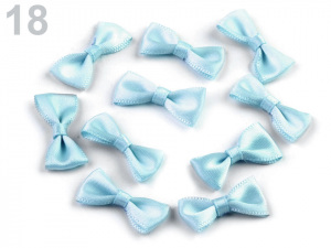 Svatební / prádlové mašličky 12x25 mm saténové