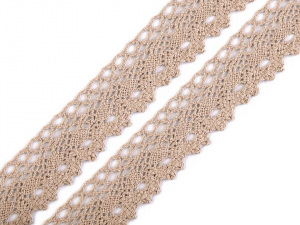 Bavlněná krajka paličkovaná šíře 28 mm