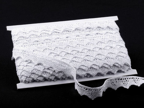 Bavlněná krajka paličkovaná šíře 18 mm