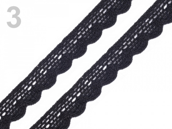 Bavlněná krajka paličkovaná šíře 15 mm