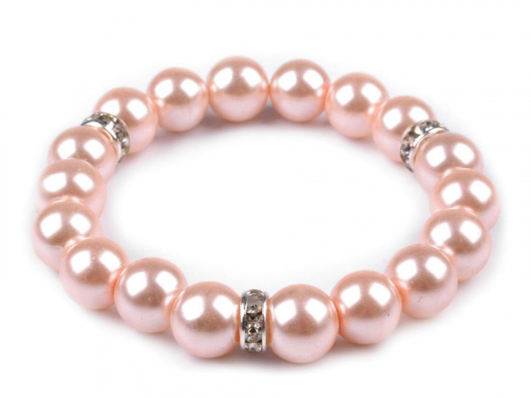 Pružný perlový náramek