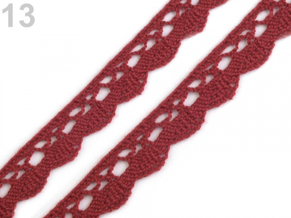 Bavlněná krajka paličkovaná šíře 15 mm