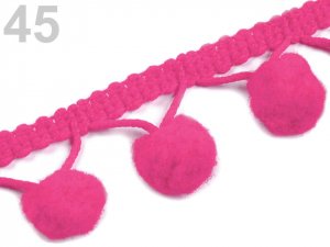 Prýmek šíře 20 mm s bambulkami Ø10 mm, 3 m