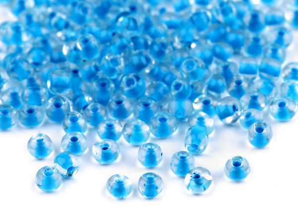 Rokajl 6/0 - 4 mm s průtahem, zářivé barvy