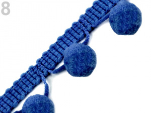 Prýmek šíře 30 mm s bambulkami Ø13 mm