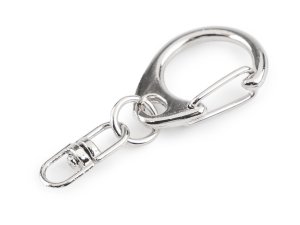 Kovová karabinka s obrtlíkem 18x40 mm