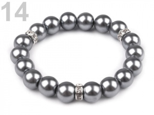 Pružný perlový náramek