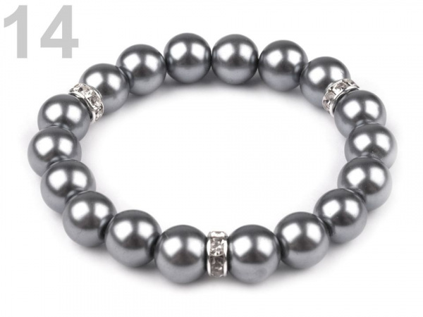 Pružný perlový náramek