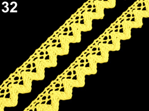 Bavlněná krajka paličkovaná šíře 15 mm