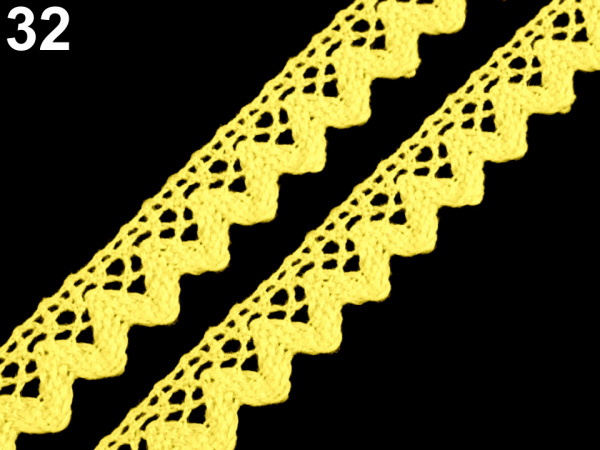 Bavlněná krajka paličkovaná šíře 15 mm