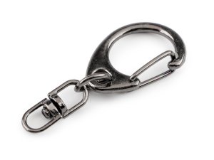 Kovová karabinka s obrtlíkem 18x40 mm