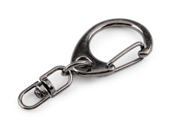 Kovová karabinka s obrtlíkem 18x40 mm