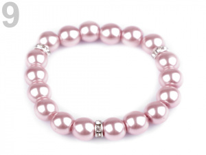 Pružný perlový náramek
