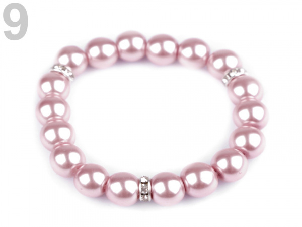Pružný perlový náramek