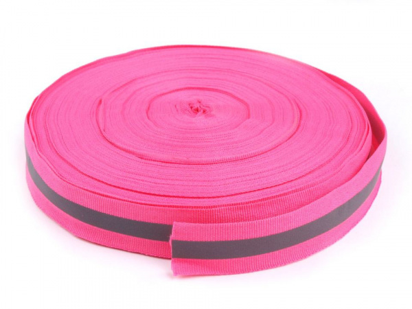 Reflexní páska šíře 26 mm na tkanině