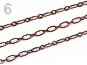 Řetízek mosazný 3x6 mm