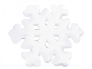 Sněhová vločka Ø19,5 cm polystyren