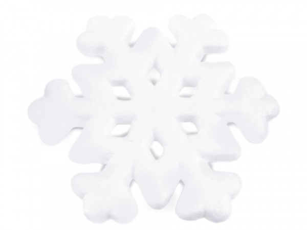 Sněhová vločka Ø19,5 cm polystyren