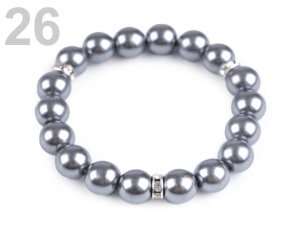 Pružný perlový náramek