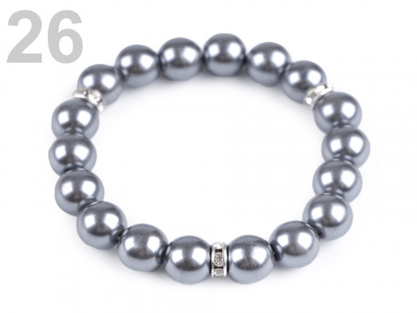 Pružný perlový náramek