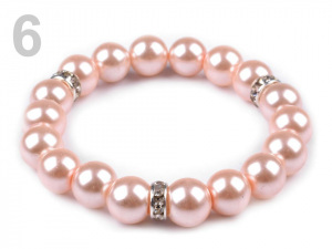 Pružný perlový náramek