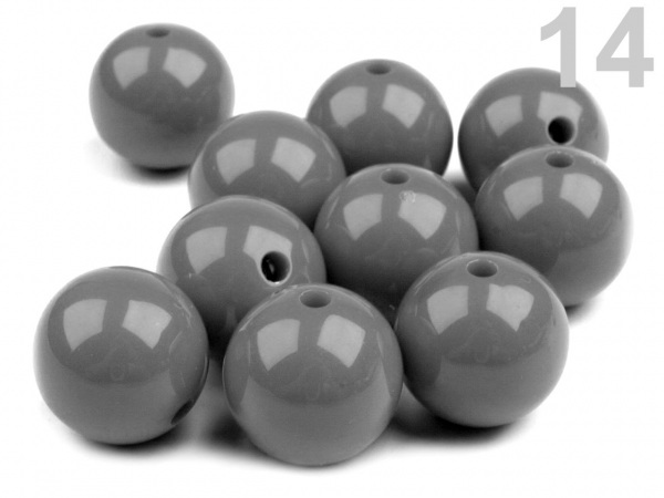 Plastové korálky Color Ø20 mm