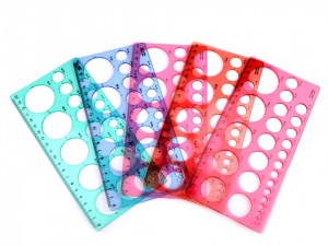 Plastová šablona kruhy